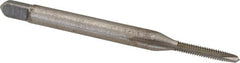 Hertel - #1-64 UNC, 2 Flute, Bright Finish, High Speed Steel Spiral Point Tap - Plug Chamfer, Right Hand Thread, 1-11/16" OAL, 3B Class of Fit - Exact Tooling