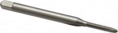 Hertel - #2-56 UNC, 2 Flute, Bright Finish, High Speed Steel Spiral Point Tap - Plug Chamfer, Right Hand Thread, 1-3/4" OAL, 2B Class of Fit - Exact Tooling