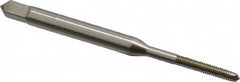 Hertel - #2-64 UNF, 2 Flute, Bright Finish, High Speed Steel Spiral Point Tap - Plug Chamfer, Right Hand Thread, 1-3/4" OAL, 2B Class of Fit - Exact Tooling