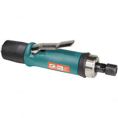 Dynabrade - 1/4" Collet, Straight Handle, Air Straight Die Grinder - 15,000 RPM, Rear Exhaust, 31 CFM, 0.7 hp, 90 psi, 1/4 NPT Inlet - Exact Tooling