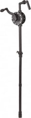 PRO-LUBE - 6 GPM, Polypropylene Hand Operated Rotary Pump - For 15 to 55 Gal Drums, For Detergents, Dispenses Petroleum Based Media & Variety of Other Fluids Such as Antifreeze, Glycerin & Windshield Fluids - Exact Tooling