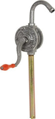PRO-LUBE - Oil Lubrication 8 Gal/min Flow Cast Iron Rotary Hand Pump - For 15 to 55 Gal Container - Exact Tooling