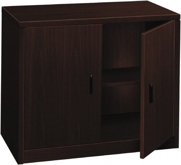 Hon - 36" Wide x 29-1/2" High x 20" Deep, 1 Drawer Supply - Laminate Over Wood, Mahogany - Exact Tooling