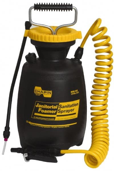 Chapin - 1 Gal Garden Hand Sprayer - Polyethylene Tank, Coiled Hose - Exact Tooling