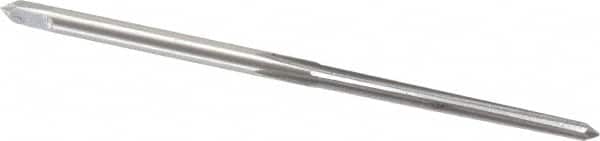 Value Collection - #6/0 Pin, 0.0806" Diam, 0.0611" Small End, 3/32" Diam Straight Shank, 15/16" Flute, Taper Pin Reamer - Exact Tooling