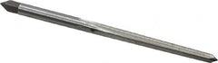 Interstate - #3/0 Pin, 0.1302" Diam, 0.1029" Small End, 9/64" Diam Straight Shank, 1-5/16" Flute, Taper Pin Reamer - Exact Tooling