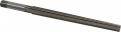 Interstate - #8 Pin, 0.505" Diam, 0.3971" Small End, 7/16" Diam Straight Shank, 5-3/16" Flute, Taper Pin Reamer - Exact Tooling