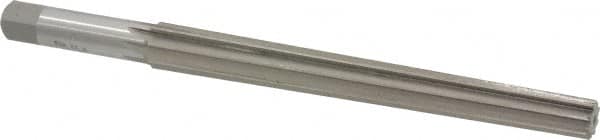 Interstate - #10 Pin, 0.7216" Diam, 0.5799" Small End, 5/8" Diam Straight Shank, 6-13/16" Flute, Taper Pin Reamer - Exact Tooling