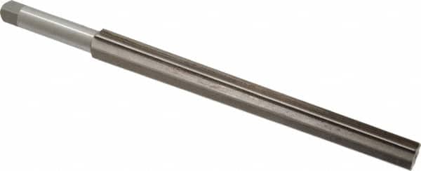 Interstate - #12 Pin, 1.05" Diam, 0.842" Small End, 7/8" Diam Straight Shank, 10" Flute, Taper Pin Reamer - Exact Tooling
