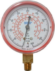 Wika - 2-1/2" Dial, 1/8 Thread, 0-500 Scale Range, Pressure Gauge - Lower Connection Mount, Accurate to 1-2-5% of Scale - Exact Tooling