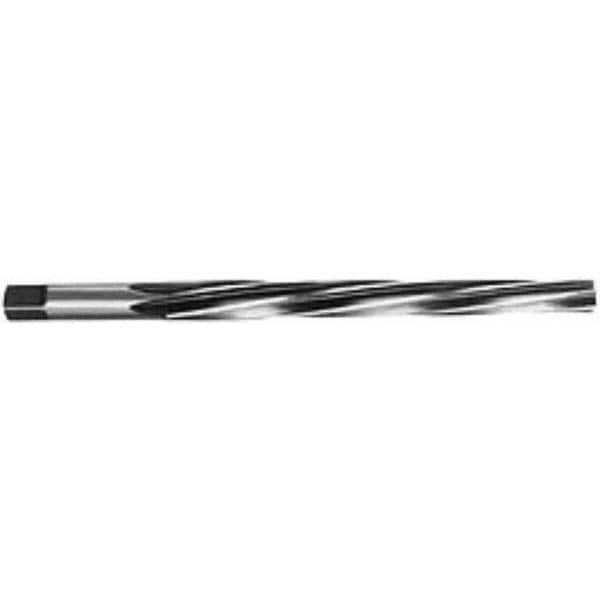 Interstate - #0 Pin, 0.1638" Diam, 0.1287" Small End, 11/64" Diam Straight Shank, 1-11/16" Flute, Taper Pin Reamer - Exact Tooling