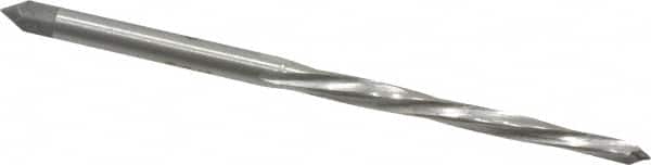 Interstate - #4/0 Pin, 0.1142" Diam, 0.0869" Small End, 1/8" Diam Straight Shank, 1-5/16" Flute, Taper Pin Reamer - Exact Tooling