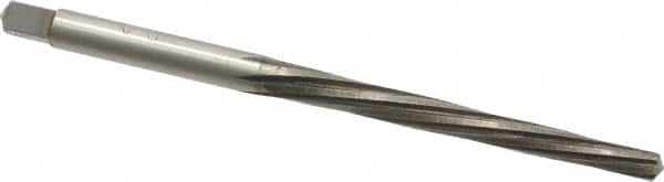 Interstate - #3/0 Pin, 0.1302" Diam, 0.1029" Small End, 9/64" Diam Straight Shank, 1-5/16" Flute, Taper Pin Reamer - Exact Tooling