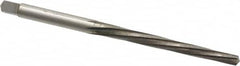 Interstate - #3/0 Pin, 0.1302" Diam, 0.1029" Small End, 9/64" Diam Straight Shank, 1-5/16" Flute, Taper Pin Reamer - Exact Tooling