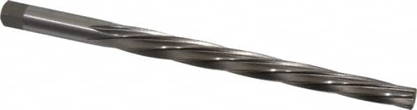 Interstate - #7 Pin, 27/64" Diam, 0.3297" Small End, 13/32" Diam Straight Shank, 4-7/16" Flute, Taper Pin Reamer - Exact Tooling