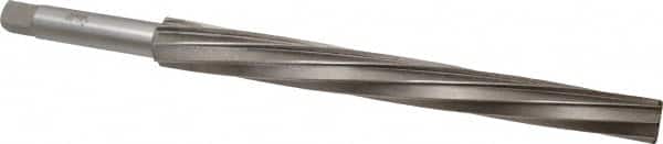 Interstate - #12 Pin, 1.05" Diam, 0.842" Small End, 7/8" Diam Straight Shank, 10" Flute, Taper Pin Reamer - Exact Tooling