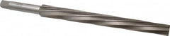 Interstate - #12 Pin, 1.05" Diam, 0.842" Small End, 7/8" Diam Straight Shank, 10" Flute, Taper Pin Reamer - Exact Tooling