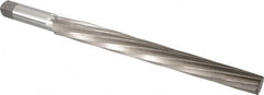 Interstate - #13 Pin, 1.259" Diam, 1.009" Small End, 1-1/4" Diam Straight Shank, 12" Flute, Taper Pin Reamer - Exact Tooling