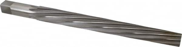 Interstate - #14 Pin, 1.542" Diam, 1-1/4" Small End, 1-1/2" Diam Straight Shank, 14" Flute, Taper Pin Reamer - Exact Tooling