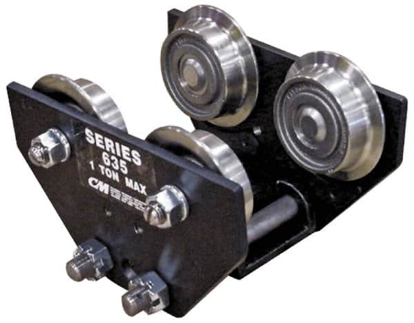 CM - 1 Ton Capacity Motor Driven Trolley - 2-5/8" to 5-5/8" Flange Width - Exact Tooling