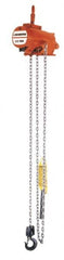 CM - 1/2 Ton Load Limit, 10' Max Height Hook Mount Air Hoist - 70 SCFM at 90 PSI, 15-1/4" Min Headroom, Pendant Control - Exact Tooling