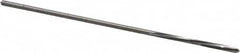 Made in USA - 1/16" High Speed Steel 4 Flute Chucking Reamer - Spiral Flute, 0.0585" Straight Shank, 1/2" Flute Length, 2-1/2" OAL - Exact Tooling