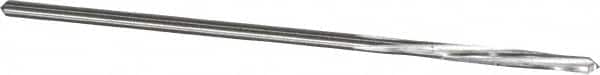Made in USA - 3/32" High Speed Steel 4 Flute Chucking Reamer - Spiral Flute, 0.088" Straight Shank, 3/4" Flute Length, 3" OAL - Exact Tooling