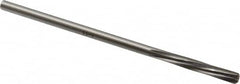 Made in USA - 7/32" High Speed Steel 6 Flute Chucking Reamer - Spiral Flute, 0.2075" Straight Shank, 1-1/4" Flute Length, 5" OAL - Exact Tooling