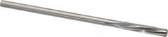 Made in USA - 9/32" High Speed Steel 6 Flute Chucking Reamer - Spiral Flute, 1/4" Straight Shank, 1-1/2" Flute Length, 6" OAL - Exact Tooling