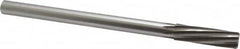 Made in USA - 5/8" High Speed Steel 8 Flute Chucking Reamer - Spiral Flute, 0.5615" Straight Shank, 2-1/4" Flute Length, 9" OAL - Exact Tooling