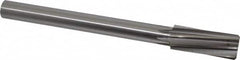Made in USA - 1-1/8" High Speed Steel 8 Flute Chucking Reamer - Spiral Flute, 7/8" Straight Shank, 2-7/8" Flute Length, 11" OAL - Exact Tooling