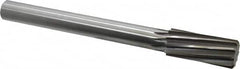 Made in USA - 1-1/4" High Speed Steel 10 Flute Chucking Reamer - Exact Tooling