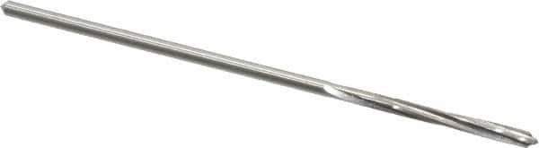 Made in USA - 3/32" Cobalt 4 Flute Chucking Reamer - Spiral Flute, 0.088" Straight Shank, 3/4" Flute Length, 3" OAL - Exact Tooling