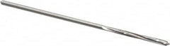 Made in USA - 3/32" Cobalt 4 Flute Chucking Reamer - Spiral Flute, 0.088" Straight Shank, 3/4" Flute Length, 3" OAL - Exact Tooling