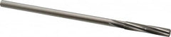 Made in USA - 9/32" Cobalt 6 Flute Chucking Reamer - Spiral Flute, 1/4" Straight Shank, 1-1/2" Flute Length, 6" OAL - Exact Tooling