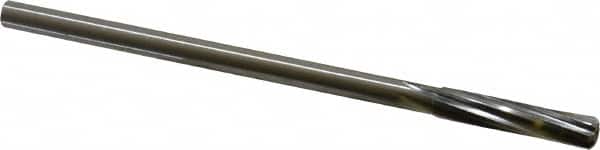 Made in USA - 5/16" Cobalt 6 Flute Chucking Reamer - Spiral Flute, 0.2792" Straight Shank, 1-1/2" Flute Length, 6" OAL - Exact Tooling