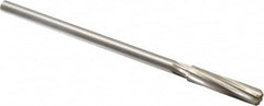 Made in USA - 25/64" Cobalt 6 Flute Chucking Reamer - Spiral Flute, 0.3105" Straight Shank, 1-3/4" Flute Length, 7" OAL - Exact Tooling