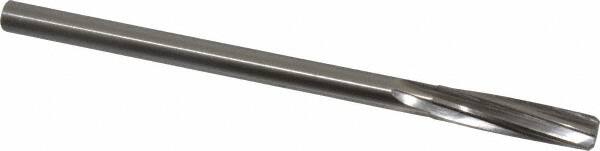 Made in USA - 27/64" Cobalt 6 Flute Chucking Reamer - Spiral Flute, 0.373" Straight Shank, 1-3/4" Flute Length, 7" OAL - Exact Tooling