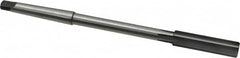 Made in USA - 17/32" High Speed Steel 6 Flute Chucking Reamer - Straight Flute, 1MT Morse Taper Shank, 2" Flute Length, 8" OAL - Exact Tooling