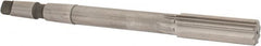 Made in USA - 13/16" High Speed Steel 8 Flute Chucking Reamer - Straight Flute, 2MT Morse Taper Shank, 2-1/2" Flute Length, 9-1/2" OAL - Exact Tooling