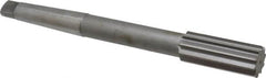 Made in USA - 1-3/16" High Speed Steel 10 Flute Chucking Reamer - Straight Flute, 3MT Morse Taper Shank, 2-7/8" Flute Length, 11" OAL - Exact Tooling