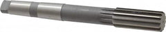 Made in USA - 1-3/8" High Speed Steel 12 Flute Chucking Reamer - Straight Flute, 4MT Morse Taper Shank, 3-1/4" Flute Length, 12" OAL - Exact Tooling