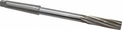 Made in USA - 5/8" High Speed Steel 8 Flute Chucking Reamer - Spiral Flute, 2MT Morse Taper Shank, 2-1/4" Flute Length, 9" OAL - Exact Tooling