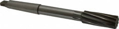 Made in USA - 1-1/8" High Speed Steel 10 Flute Chucking Reamer - Exact Tooling