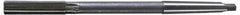 Interstate - 19/32" High Speed Steel Chucking Reamer - Straight Flute, 1MT Morse Taper Shank, 2" Flute Length, 8" OAL - Exact Tooling