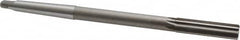 Interstate - 1/2" High Speed Steel 6 Flute Chucking Reamer - Straight Flute, 1MT Morse Taper Shank, 2" Flute Length, 8" OAL - Exact Tooling