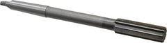 Interstate - 7/8" High Speed Steel 8 Flute Chucking Reamer - Straight Flute, 2MT Morse Taper Shank, 2-5/8" Flute Length, 10" OAL - Exact Tooling