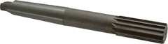 Interstate - 1-5/16" High Speed Steel 10 Flute Chucking Reamer - Straight Flute, 4MT Morse Taper Shank, 3" Flute Length, 11-1/2" OAL - Exact Tooling