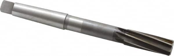Interstate - 15/16" High Speed Steel 8 Flute Chucking Reamer - Spiral Flute, 3MT Morse Taper Shank, 2-5/8" Flute Length, 10" OAL - Exact Tooling