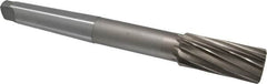 Interstate - 1-7/16" High Speed Steel 10 Flute Chucking Reamer - Spiral Flute, 4MT Morse Taper Shank, 3-1/4" Flute Length, 12" OAL - Exact Tooling